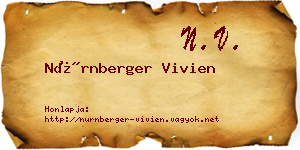 Nürnberger Vivien névjegykártya