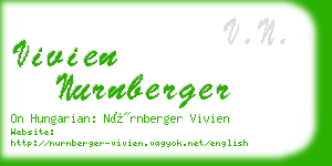 vivien nurnberger business card
